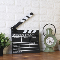 Holz-Clapperboard für Filmregisseure TV-Video-Klappbrett Filmproduktion Fotografie-Requisiten Zubehör