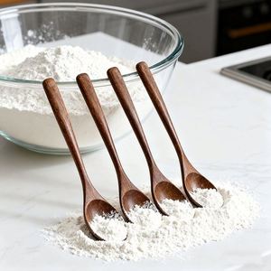 Grande cuillère en bois à long manche pour servir le riz, les nouilles, les desserts, les gâteaux et le café, pour la cuisine à domicile - Product Image 4