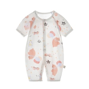 Body de manga corta y pantalón largo para bebé, de algodón fino tejido, pelele de verano para bebés y niños pequeños - Product Image 5