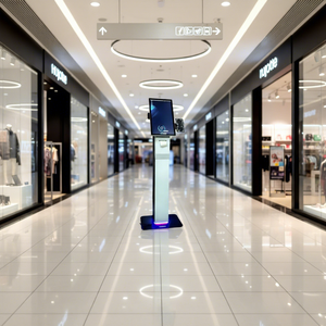 WUXIN - Quiosco de Autoservicio con Pantalla Táctil Todo en Uno de 21.5 y 27 Pulgadas, Lector de Códigos de Barras, Terminal de Pago de 32 Pulgadas para <span class=keywords><strong>McDonald</strong></span>'<span class=keywords><strong>s</strong></span> y KFC - Product Image 2