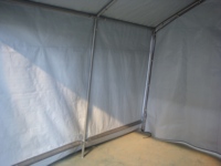 Carpa de Fiesta Gris Impermeable de PVC de Alto Rendimiento de 180 g, Garaje Portátil, Cochera para Estacionamiento y Protección de Vehículos
