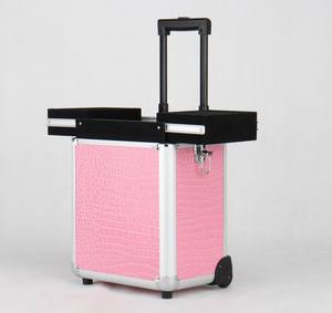 <span class=keywords><strong>Professionnel</strong></span> en aluminium cosmétique maquillage <span class=keywords><strong>coiffeur</strong></span> <span class=keywords><strong>valise</strong></span> trolley - Product Image 1