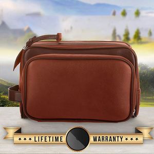 BSCI factory polyester Travel <b>Toiletry</b> <b>Bag</b>,Dopp Kit,Hand-Stitched Using Premium PU polyester and Zippers,Leak Proof,(11"x7"x7") - Product Image 6