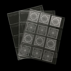 12 जेब प्लास्टिक सिक्का जेब पृष्ठ स्पष्ट सिक्का धारकों स्टाम्प सिक्का कलेक्टर बांधने की मशीन चादरें मुद्रा एकत्रित एलबम की आपूर्ति - Product Image 2