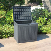Boîte de rangement Portable en plastique et en résine de polypropylène Durable, boîte de terrasse extérieure