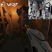 Équipement de jeu de tir VR en intérieur version 360, simulateur de jeu de tir VR multijoueur