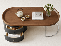 Table basse de luxe moderne, de haute qualité, spacieuse, écologique, en marbre, fonctionnelle, avec structure en bois durable, finition personnalisée, garantie un an