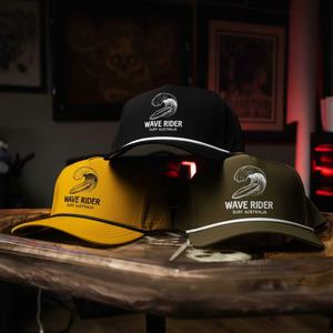 Casquette de baseball de golf imperméable à 5 panneaux avec logo personnalisé en sérigraphie OEM, classique, à séchage rapide, pour les sports de plein air, casquette snapback - Product Image 1