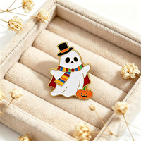 Broches émaillées fantômes d'Halloween, broches sorcière, chat, vampire, squelette, badges monstres de dessin animé, cadeaux décoratifs pour fête d'Halloween