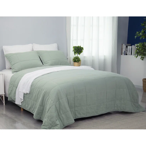 Offre Spéciale stonewashed français lin lin couette matelassé couverture couverture enfants adultes tapis de jeu couverture toute la saison - Product Image 5