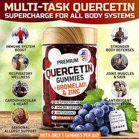 Meilleures ventes : Gommes de Quercétine 500mg avec Bromélaïne, Zinc et Vitamine C – Complément vitaminique (ne convient pas aux nouveau-nés et aux femmes enceintes)