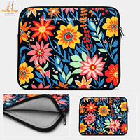Housse d'ordinateur portable en néoprène personnalisée avec impression d'usine, sacoche de transport pour ordinateur portable, pochette OEM à fermeture éclair pour ordinateur de 13/14/15,6 pouces, cadeau