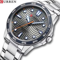 CURREN 8426 Nouvelles montres à quartz tendance simples pour hommes, classiques, avec aiguilles lumineuses, bracelet en acier inoxydable, montres-bracelets pour hommes, Reloj