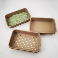 Nouveau design personnalisé respectueux de l'environnement pulpe dégradable bac à litière pour chat Jumbo biodégradable plateau de produits pour animaux de compagnie