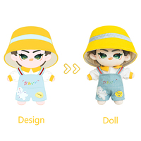Peluche personnalisée de 20 cm, adorable personnage de dessin animé, animal en peluche, rembourrage en coton PP, jouet en peluche Kpop