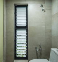 Nouveaux modèles de fenêtres à persiennes sud-américaines avec moustiquaire/fenêtre à persiennes en aluminium avec verre