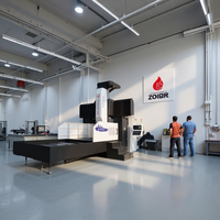 Centre d'usinage à portique 4 axes haute précision Fanuc CNC BT50 robuste avec changeur d'outils automatique pour composants de construction navale en cuivre CE