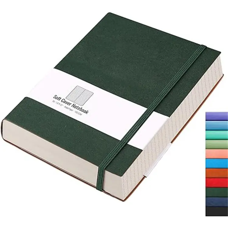 Cahier personnalisé Soft Touch Notebook avec logo personnalisé Impression holographique de carnet de notes de marque Carnet A5 à couverture rigide en PU Logo personnalisable