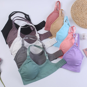 8888 # all'ingrosso reggiseno da <span class=keywords><strong>allattamento</strong></span> post-partum senza cuciture con biancheria <span class=keywords><strong>intima</strong></span> traspirante rimovibile per il seno abbigliamento da <span class=keywords><strong>allattamento</strong></span> di maternità - Product Image 4
