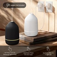 Diffuseur d'arômes ultrasonique portable, mignon, à thème animal, écologique, avec éclairage LED, humidificateur, faible bruit 35 dB, sans eau, automatique