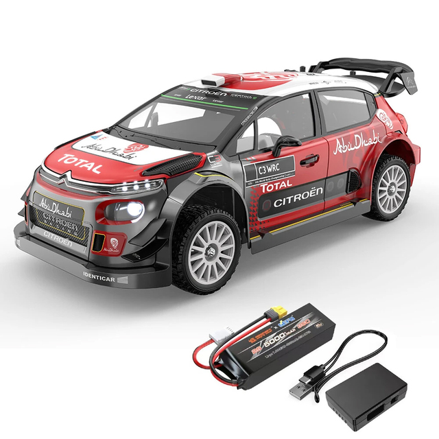 MJX Hyper Go 10303 1:10 Scale 4WD RC Rally Car Brushless WRC Citroen C3 2.4Ghz App-Controlled Drift Car Metal 4X4 RTR Licensed