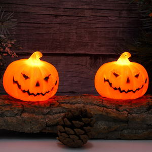 Articles de décoration pour fête d'Halloween, ornements, lumière LED nocturne, accessoires de décoration d'ambiance, jouet Jack-o'-lantern - Product Image 1