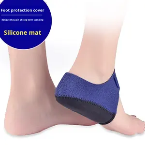 Support de voûte plantaire d'origine <span class=keywords><strong>orthopédique</strong></span> Silicone talon couverture Velcro respirant Gel protecteur Anti-fissure <span class=keywords><strong>semelle</strong></span> intérieure confort Sports - Product Image 4