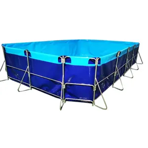 Hot Sale Ramah Lingkungan Biofloc Bingkai Kanvas Kolam Ikan Pvc Ikan Pertanian Tank Dijual