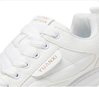 Chaussures décontractées à lacets pour le quotidien, légères et respirantes en maille, baskets à plateforme à semelle épaisse pour hommes, confortables pour la marche, tige en PU