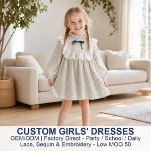 Vêtements <span class=keywords><strong>pour</strong></span> petites filles, robe de printemps et d'automne <span class=keywords><strong>pour</strong></span> enfants, robe princesse fleurie, jupe coréenne de printemps - Product Image 1