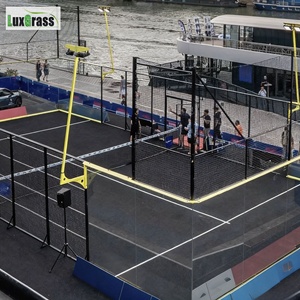 Logotipo personalizado al aire libre 10*20m Paddle Tennis Partido profesional 360 grados Vista panorámica Padre Court Indoor Padre Court - Product Image 2