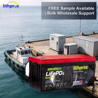 Batterie marine LiFePO4 à décharge profonde 51.2V 200AH 10KW Grade A 6000 cycles BMS intelligent Bluetooth Connecteur Anderson CE RoHS IP67 OEM ODM
