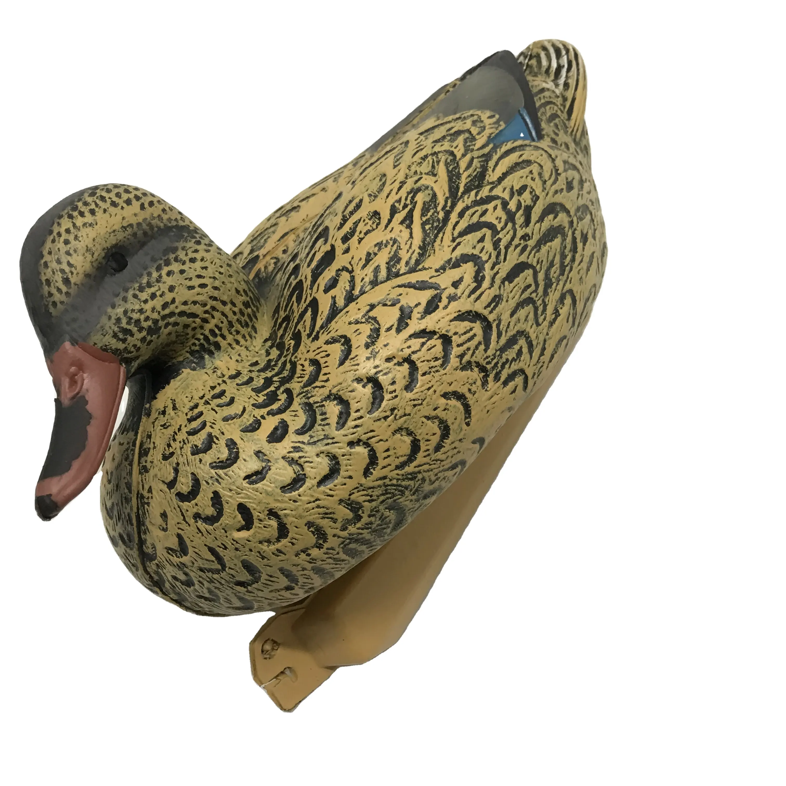 Pato de plástico 3D vintage Mallard Hen señuelo de pato salvaje para caza de patos