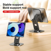 Support portable pour ordinateur portable et téléphone, réglable à 360 degrés, en métal, étanche, facile à installer, pour lit et bureau, à prix avantageux