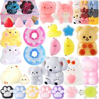 Pack OEM de jouets anti-stress pour la salle de classe, cadeaux d'anniversaire, sacs surprises patte de chat, jouets anti-stress Taba Squishy Pack