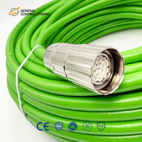 Cable de señal para codificador, arnés de servo para fijación, adecuado para cable de PVC 2CQ31 con doble blindaje, compatible con OEM y ODM
