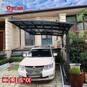 Abri de voiture en <span class=keywords><strong>aluminium</strong></span> <span class=keywords><strong>double</strong></span> alliage, système personnalisé, facile à monter soi-même, abri de voiture extérieur en <span class=keywords><strong>aluminium</strong></span> à cantilever - Product Image 1