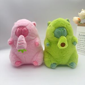 <span class=keywords><strong>Peluche</strong></span> Morbidi e Imbottiti da 8 Pollici per Macchine Artiglio, Stili Frutta dai Colori Vivaci: Avocado Rosa, Capibara Verde - Product Image 2