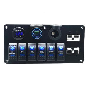 Flush Mount 3 Gang Rocker Switch Panel 50amp Grey <strong>Anderson</strong> <strong>Plug</strong> for Caravan Camper Boat Truck - Product Image 6