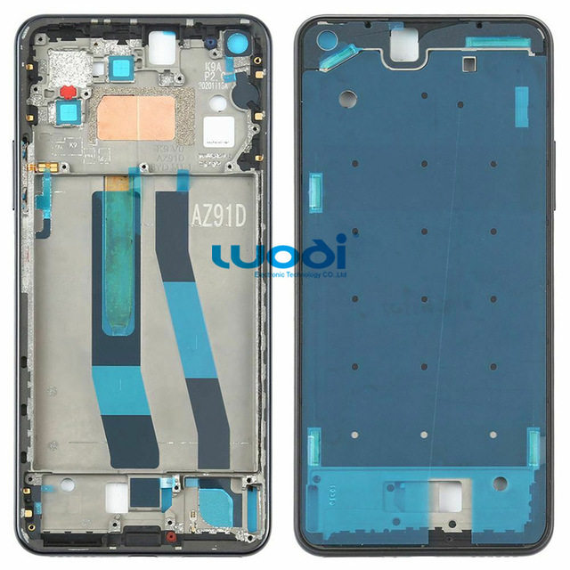 For Xiaomi Mi 11 Lite 5G Front Housing LCD Frame Replacement Part Repair Black