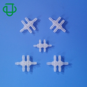 Conector de manguera de plástico PP en forma de T, junta de tubería de 6 vías, accesorio de tubo con púas dobles TT para adaptadores de suministro de agua a baja presión - Product Image 4