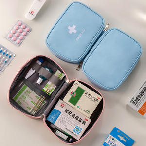 Bolsa de medicina de viaje, botiquín de primeros auxilios portátil, multiusos, para viajes, uso doméstico y estudiantil - Product Image 3