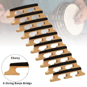 6 dây <span class=keywords><strong>banjo</strong></span> cầu 6 dây <span class=keywords><strong>banjo</strong></span> Guitar Bộ phận thay thế Maple & mun ba chân cầu <span class=keywords><strong>banjo</strong></span> phụ kiện - Product Image 5