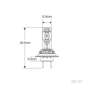 ไฟหน้ารถยนต์แบบ DC12V-30V สำหรับรถเบนซ์ไฟหน้า LED พลังงานสูง W204 H1 H11 H8 H3 9005 9006อุปกรณ์ยานยนต์ - Product Image 2