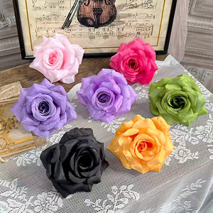 Modernas Flores Artificiales de Seda con Cabeza de <span class=keywords><strong>Rosa</strong></span> <span class=keywords><strong>Rosa</strong></span> Diamante, Ecológicas, para Bodas, Manualidades, Coronas Decorativas, Decoración de Paredes, <span class=keywords><strong>China</strong></span> - Product Image 4
