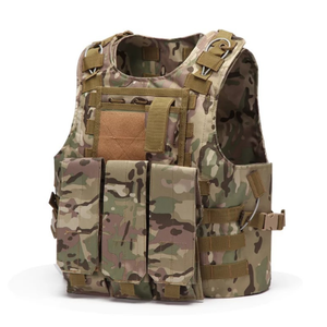 Gilet tactique Molle TV101 CP MC Sports vert, marron, kaki, camouflage, pour la terre et l'eau, camping, avec cordon en acier détachable rapide - Product Image 1