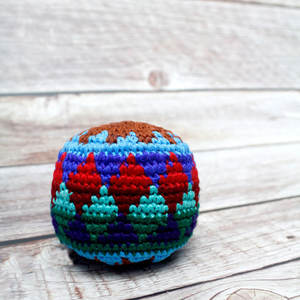 Pelota de Hacky Sack Multicolor Hecha a Mano al por Mayor, Pelota de Fútbol Personalizada OEM, Pelota de Malabarismo Tejida Resistente, Ahira Sports - Product Image 5