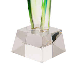 ジェイドバーチュ リウリ グリーンリーフ賞トロフィー カスタムロゴ 研磨仕上げ UV印刷 セレブリティ 成功者 リーディングクリスタル - Product Image 4