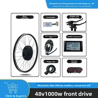 Kit de conversion électrique à assistance avant 48V 1000W 30A MTX-1000W-30a pour vélos, noir, Lithium