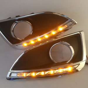 Hyundai iX35 IX 35 2009 2013 phong cách xe hơi <span class=keywords><strong>LED</strong></span> DRL không thấm nước ban ngày Chạy ánh sáng Điều kiện Mới 12V <span class=keywords><strong>LED</strong></span> xe ánh sáng - Product Image 6